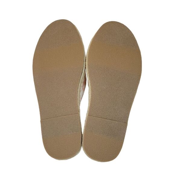 Torrid Blush Pink Tie Dye Canvas Espidrilla Mule Shoe Size 10WW - Picture 5 of 6
